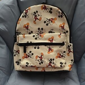 Mickey Mouse Patterned Backpack